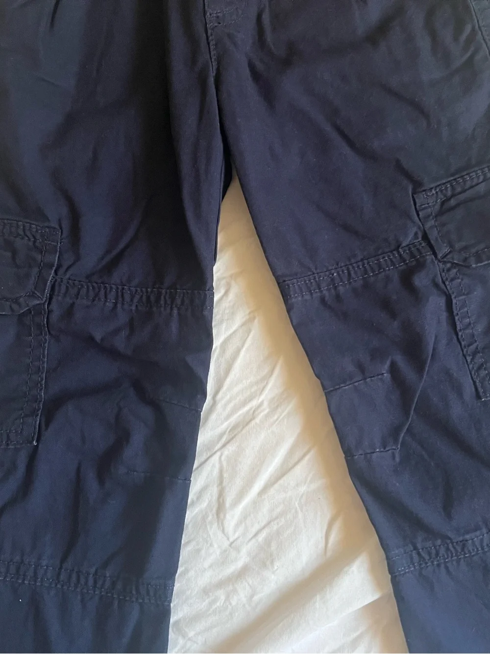 NWT Gymboree Boys Pull On Cargo Navy Blue Pants Elastic Waistband Size 6